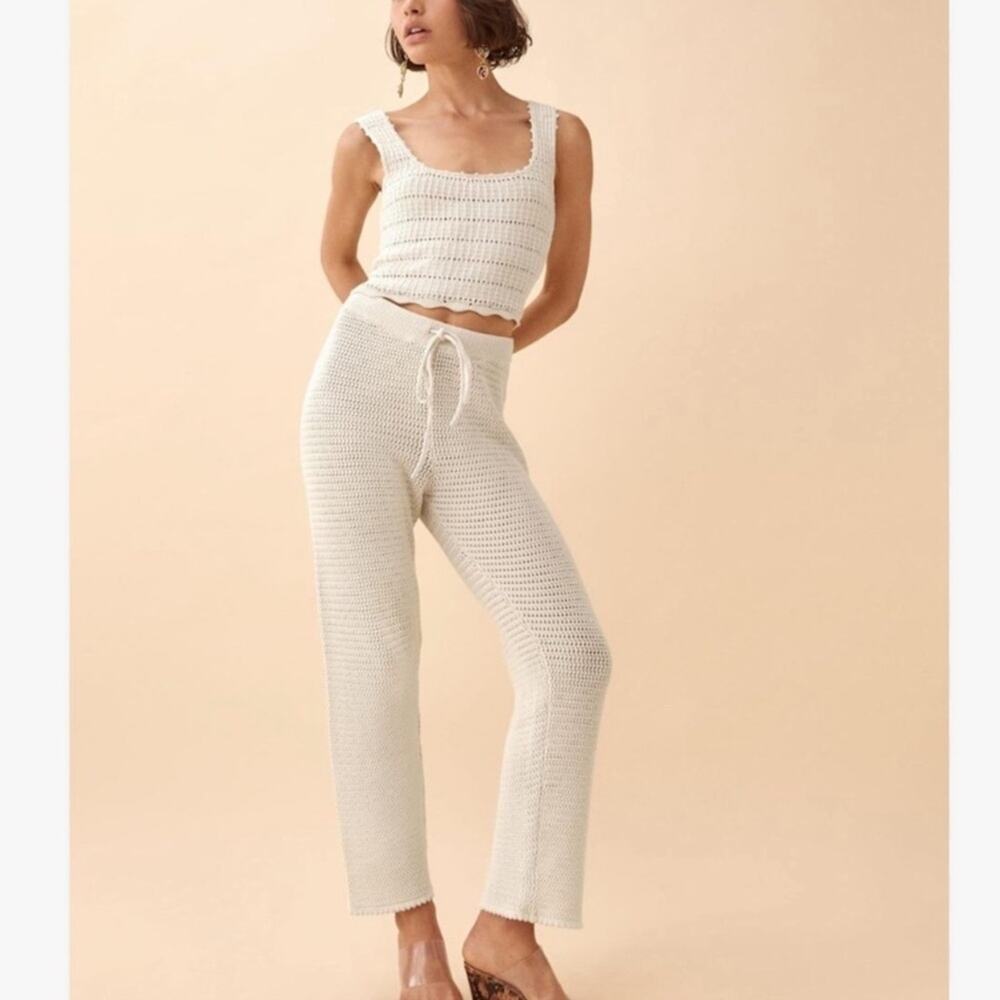Reformation Rossi Open Knit Pant